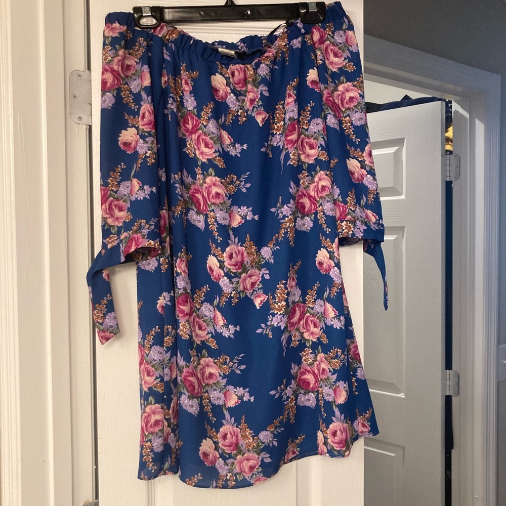 Floral off the shoulder dress